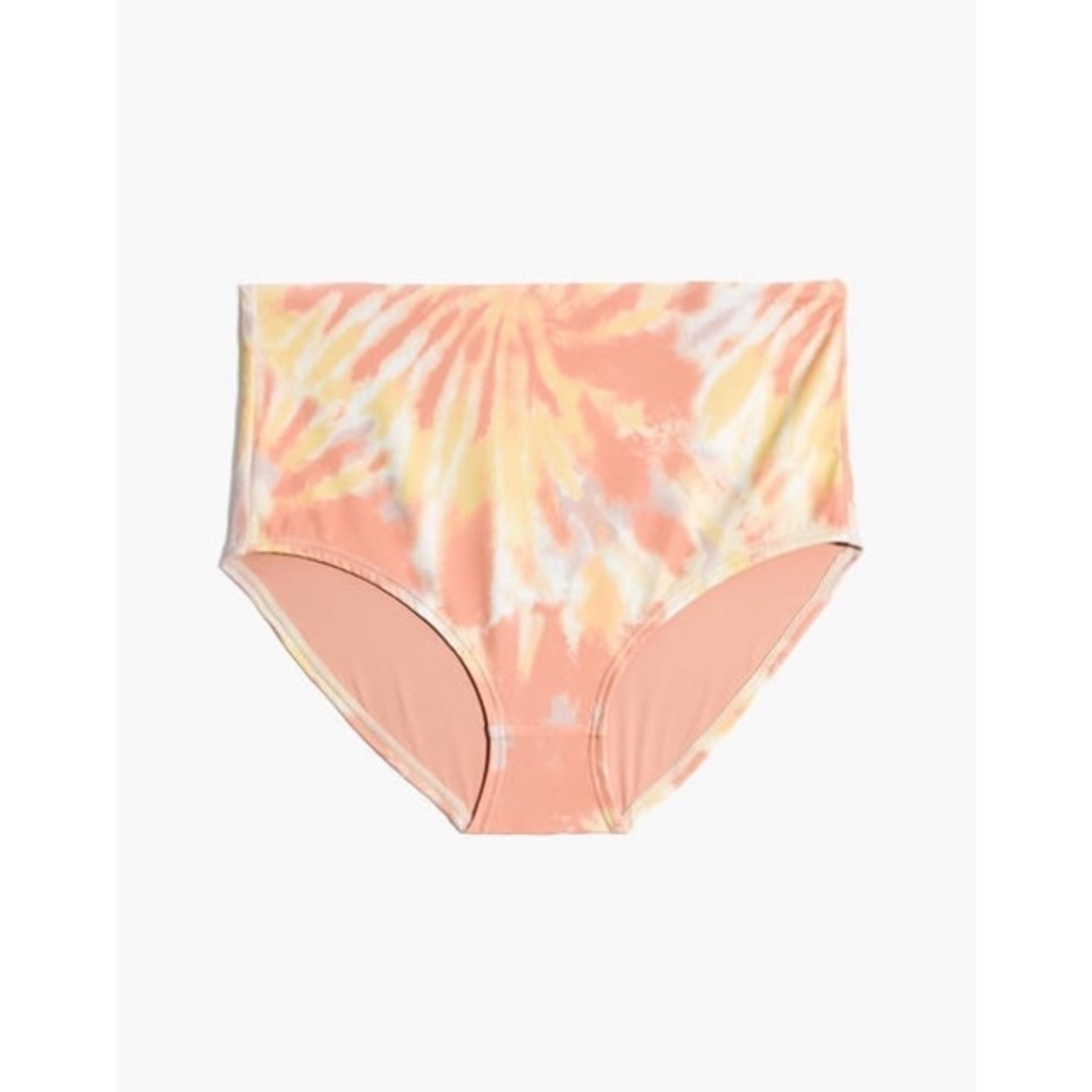 NWT MADEWELL Tie-Dye High-Waisted Bikini Bottoms